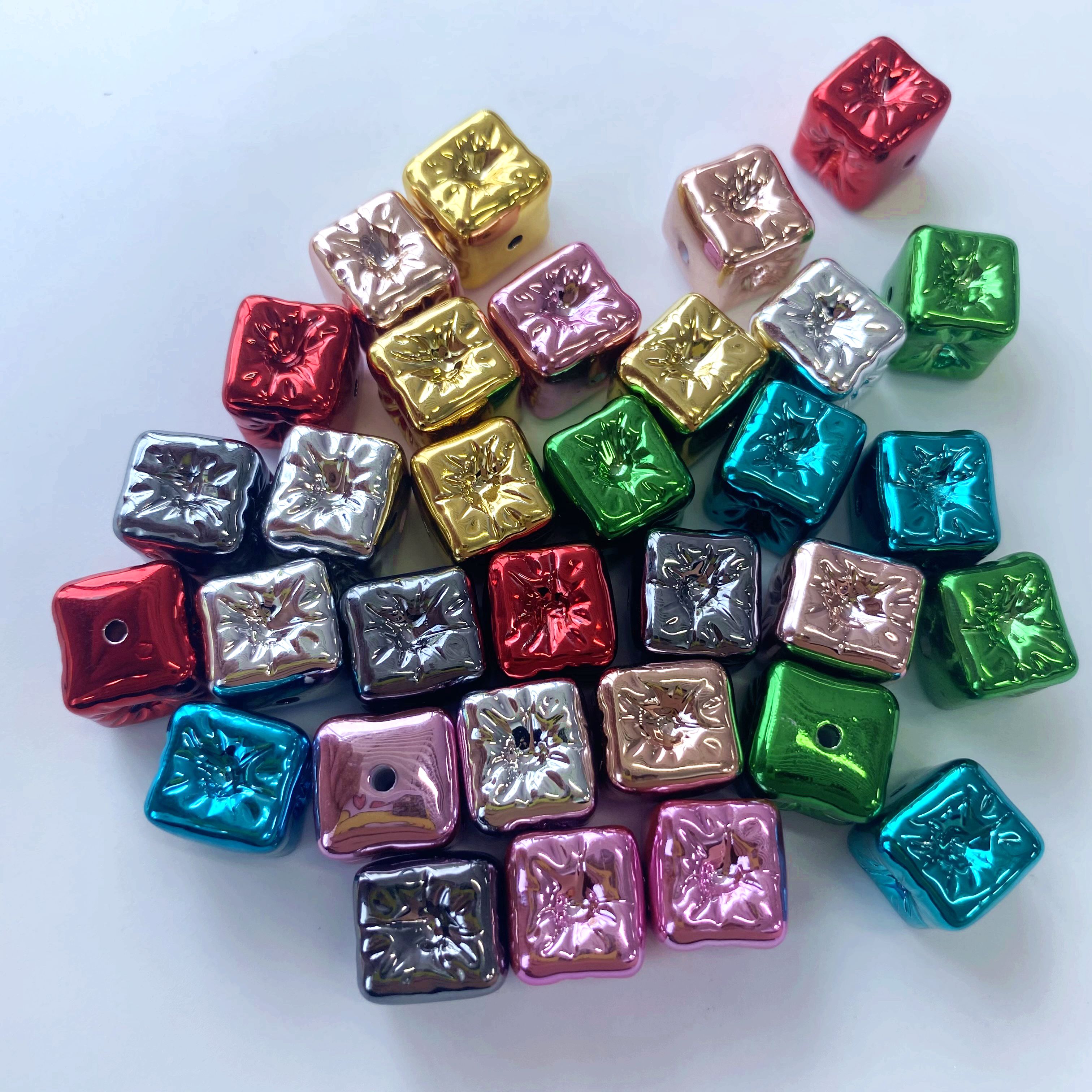 贝壳/微镶锆石吊坠配件/饰品/五角星隔珠/绿松石细节图