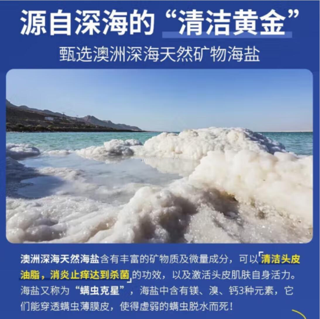 包邮！丽人奶巴进口穿戴甲洗护巴澳洲绿色溪谷海盐洗发水700ml详情6