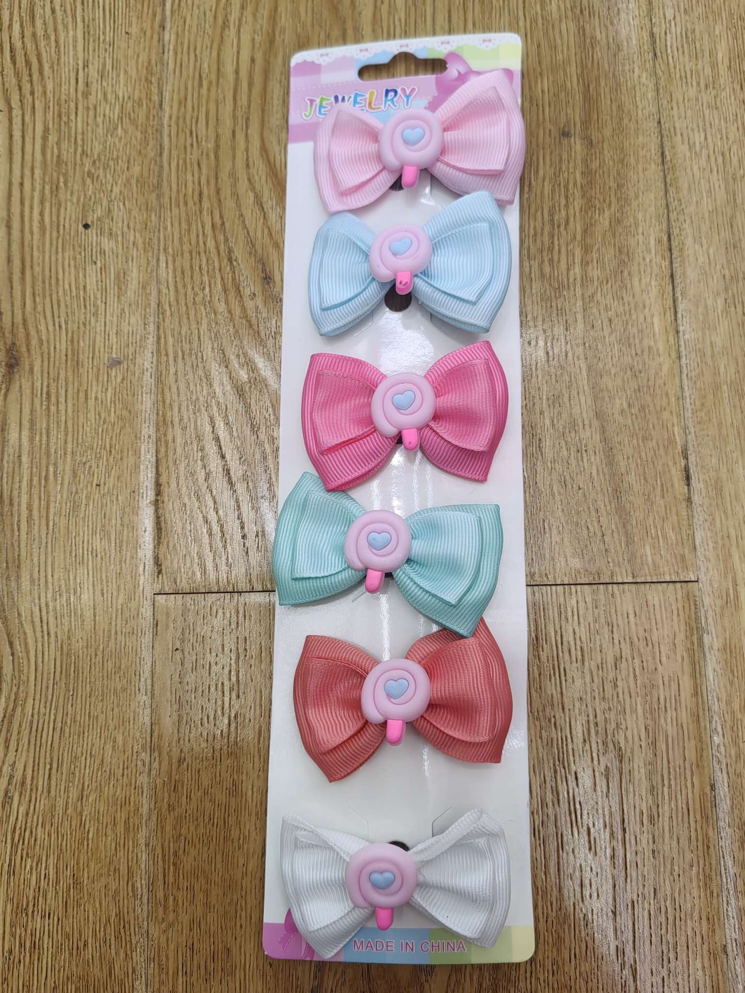 630   4公分宽罗纹带粘棒棒糖软陶配件。发夹