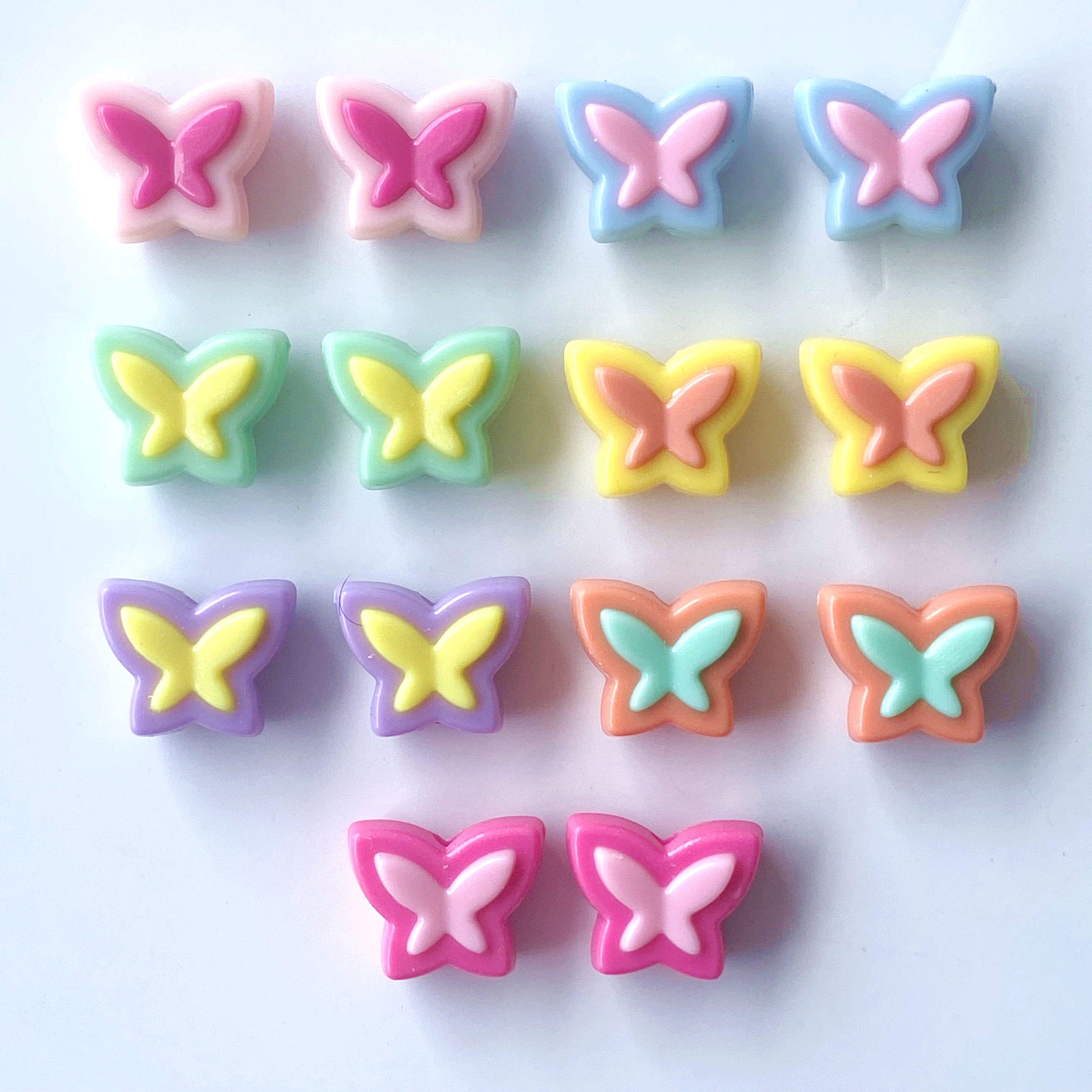 Acrylic multi-color bow creative diy mobile phone pendant and key pendant accessory material production