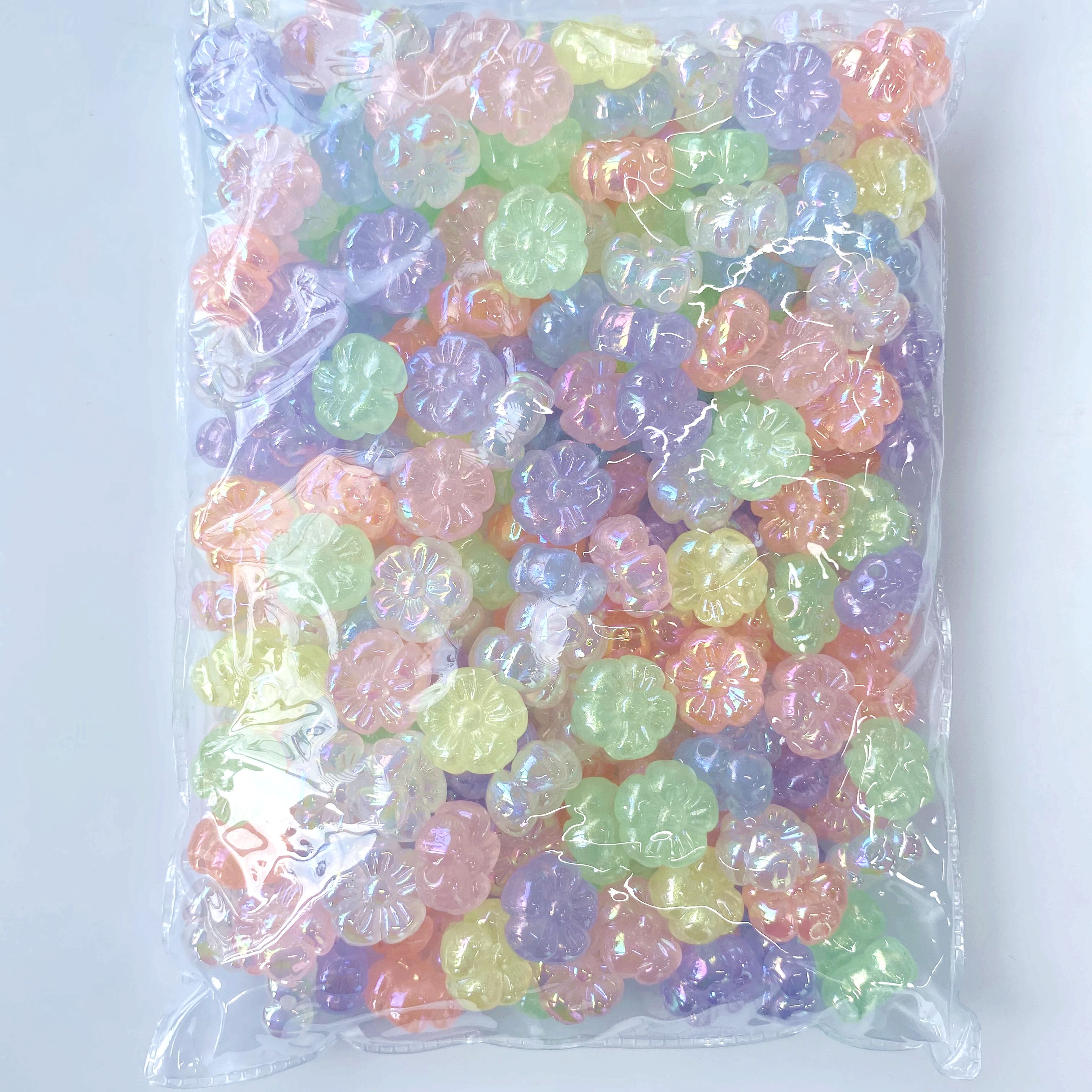 Acrylic uv fine flash heart-to-heart diy pendant/mobile phone chain keychain pendant accessory material production
