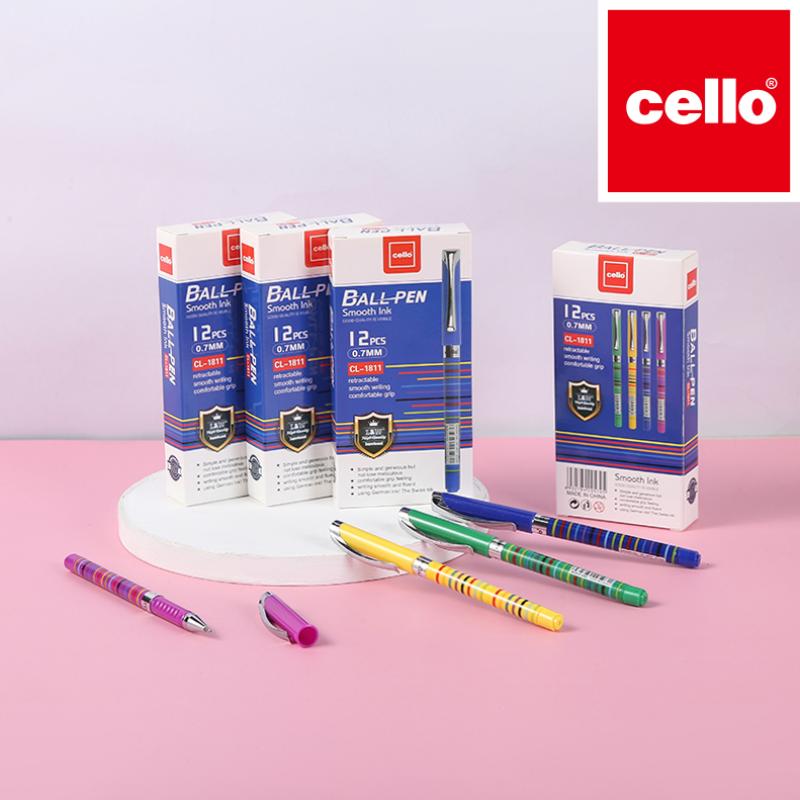 cello brand Smooth Writing Long Cap Ballpoint Pen CL-1811