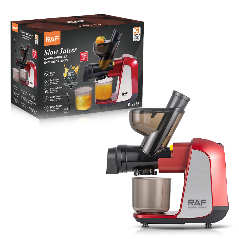 RAF European standard fully automatic fruit and vegetable juice juicer, large-diameter multi-functional juice and residue separation juicer, juicer details Picture