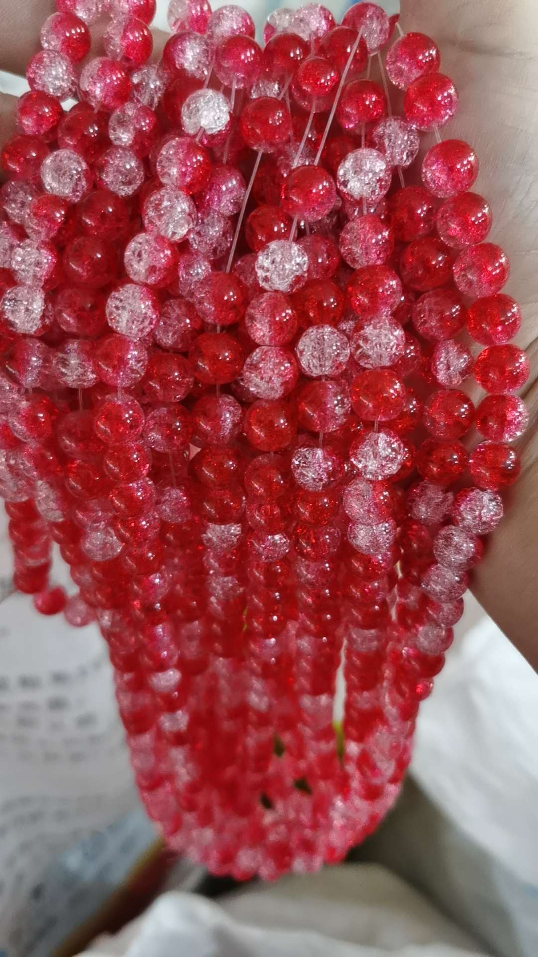 天然石珠子水晶散珠琉璃切面玻璃珠饰品配件 散珠串珠DIY手工饰品材料包
