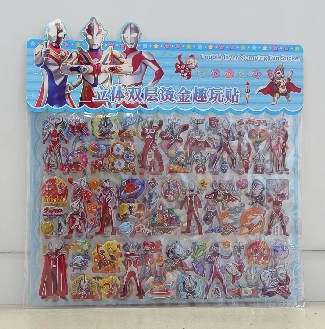X5 Double-layer gilded bubble stickers Specification image
