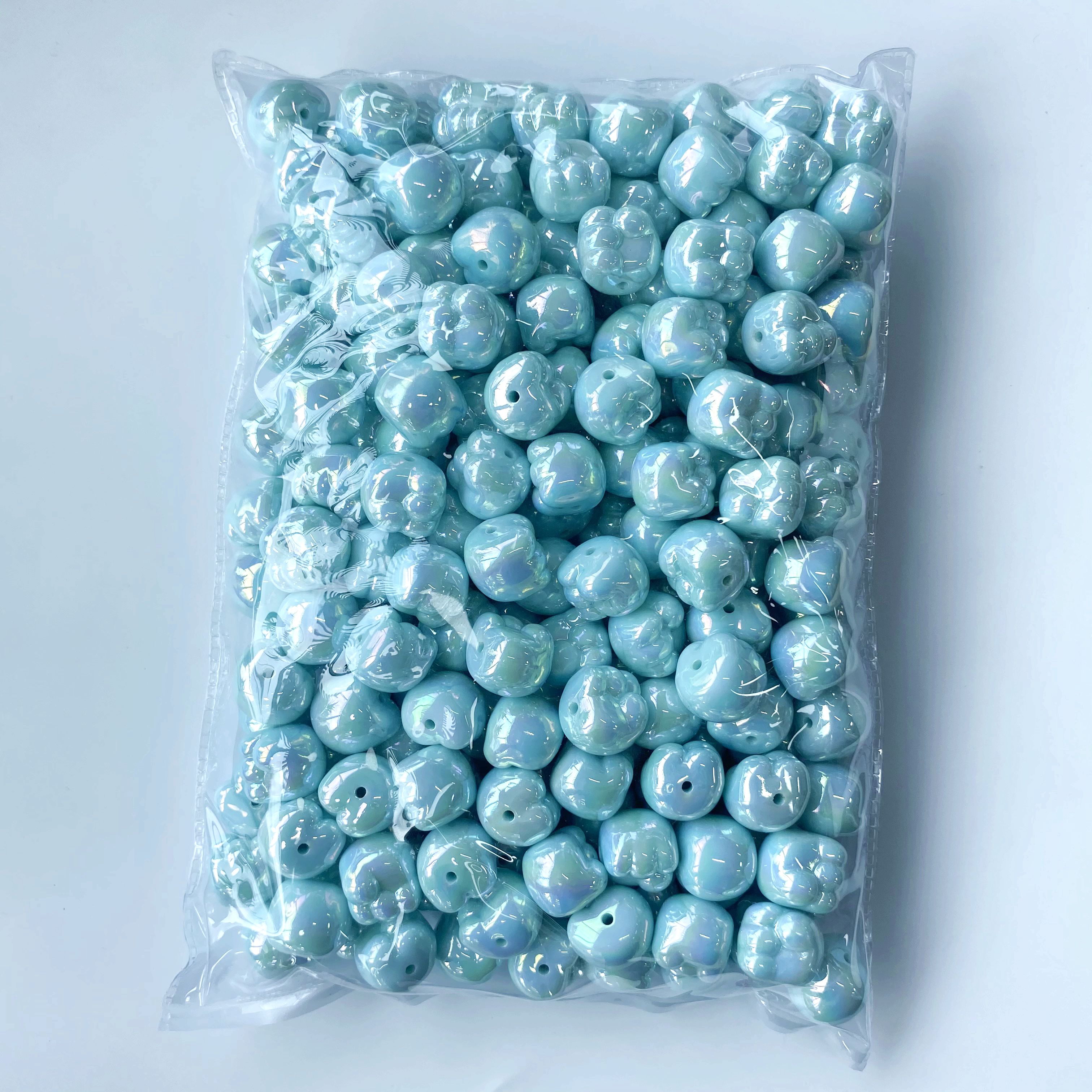 Acrylic solid color uv small fist diy pendant/mobile phone chain keychain pendant accessory material production Item Picture