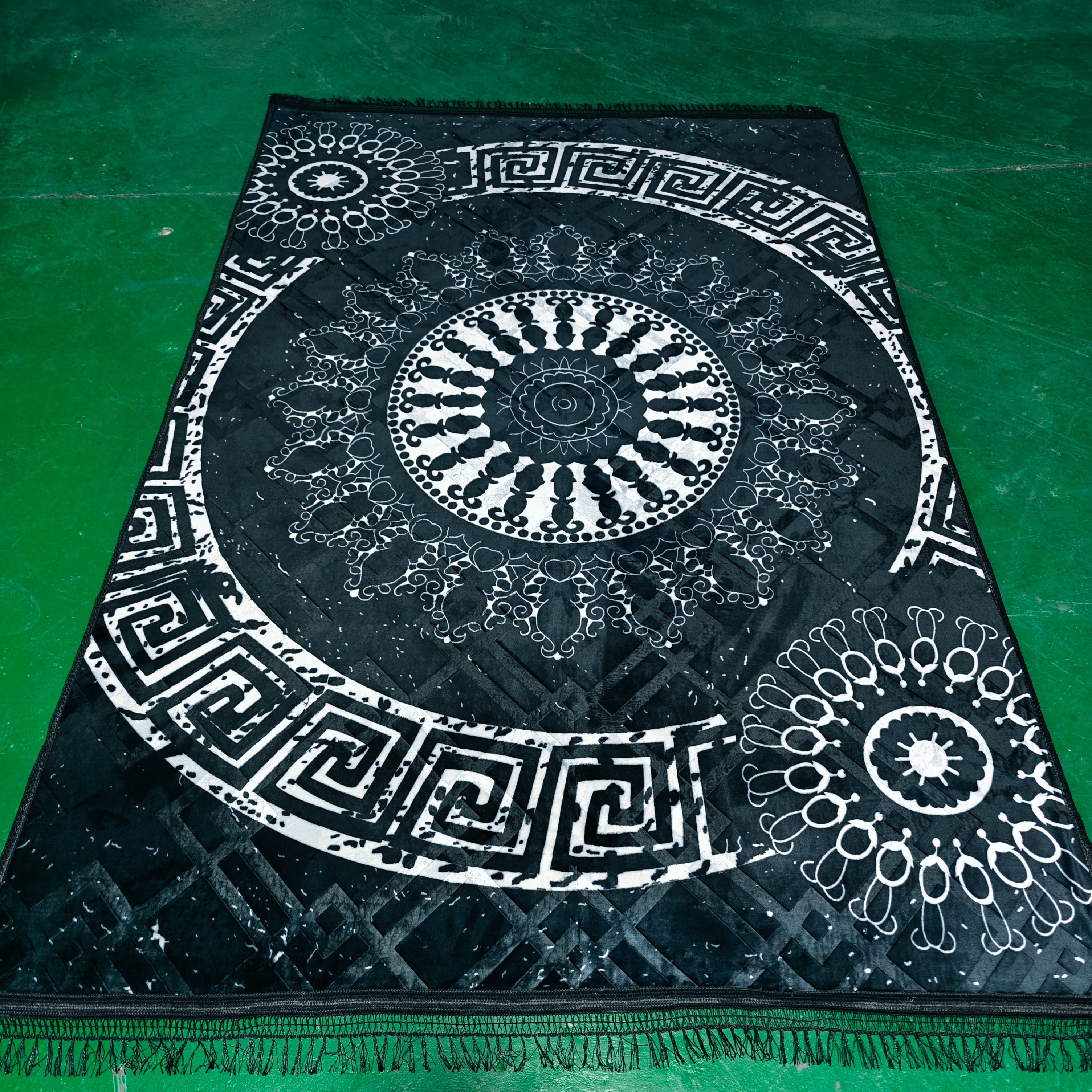 Islamic Muslim prayer carpet, Hui prayer mat, prayer felt, mosque carpet, ethnic bedroom Chinese-style floor mat pic 6