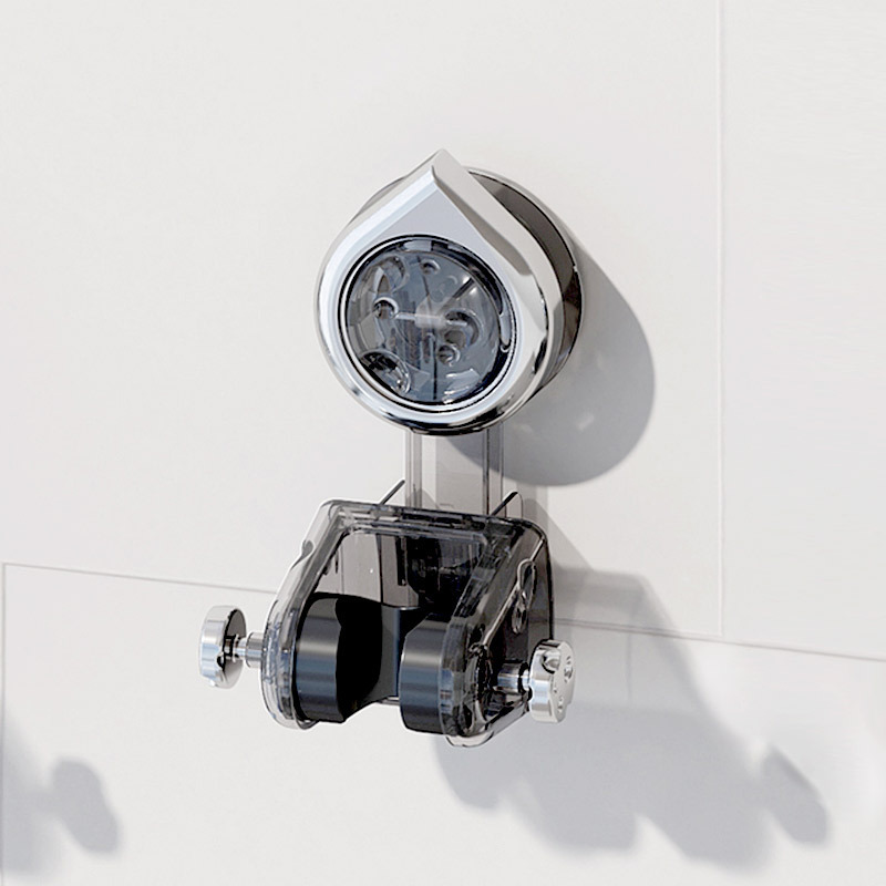Q35-7633 New showerhead fixed bracket vacuum traceless suction cup Portable bathroom shower head bracket Application Scenario