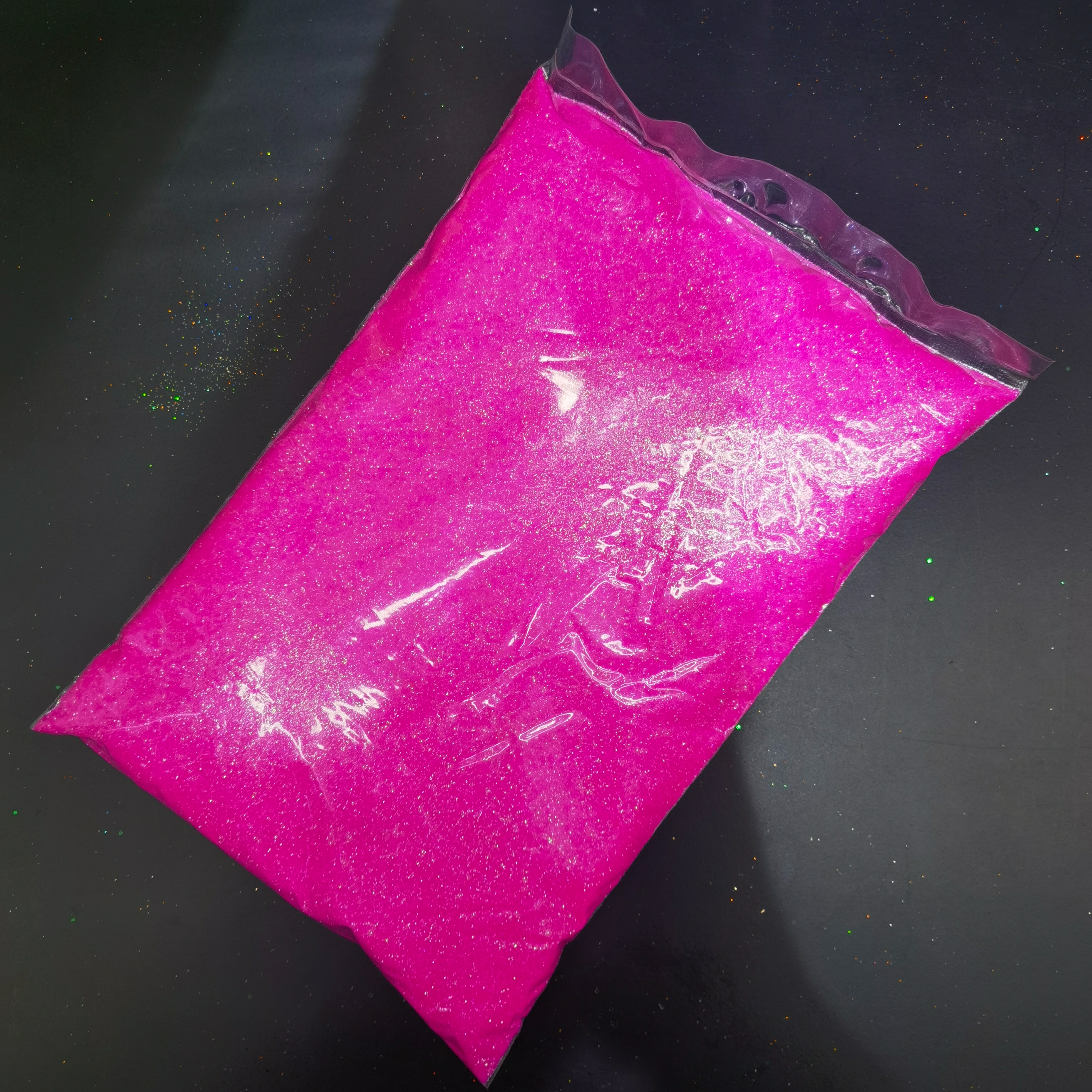 1/96",1/128",1/256" Iridescent gold onion powder, glitter powder, polygonal irregular sequins, colored glitter powder, multi-color laser glitter powder,1 kilogram bag of gold onion powder, handcrafted rose, dazzling soft pottery Item Picture