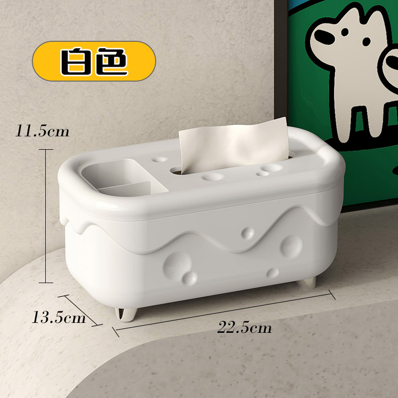 Q35-7424 New household tissue box, high-end living room tissue box, remote control, coffee table, cheese storage box detail image 9