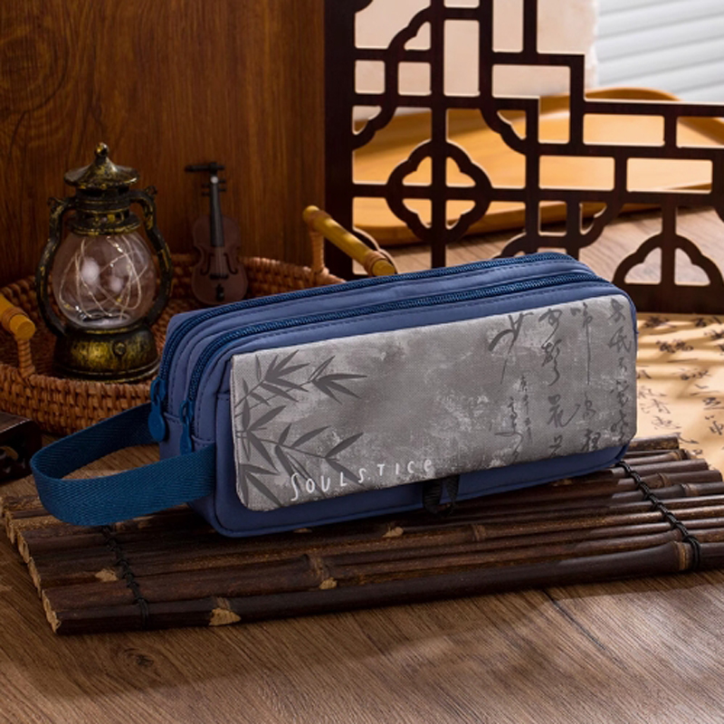 国潮古风铅笔袋 汽车笔盒 文具收纳笔袋 创意学生 文具袋图