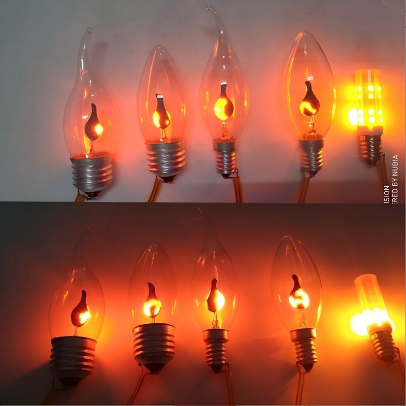 E12:120V.1W flame bulb. Bulb flame lamp