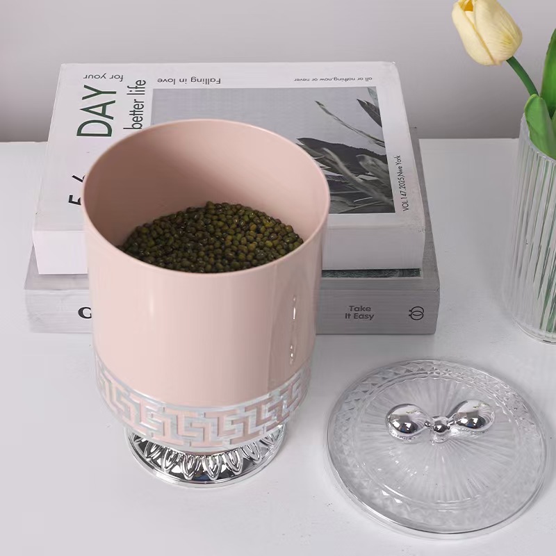 塑料欧式罐五谷杂粮厨房收纳食品级透明罐盒子零食干货茶叶储物罐