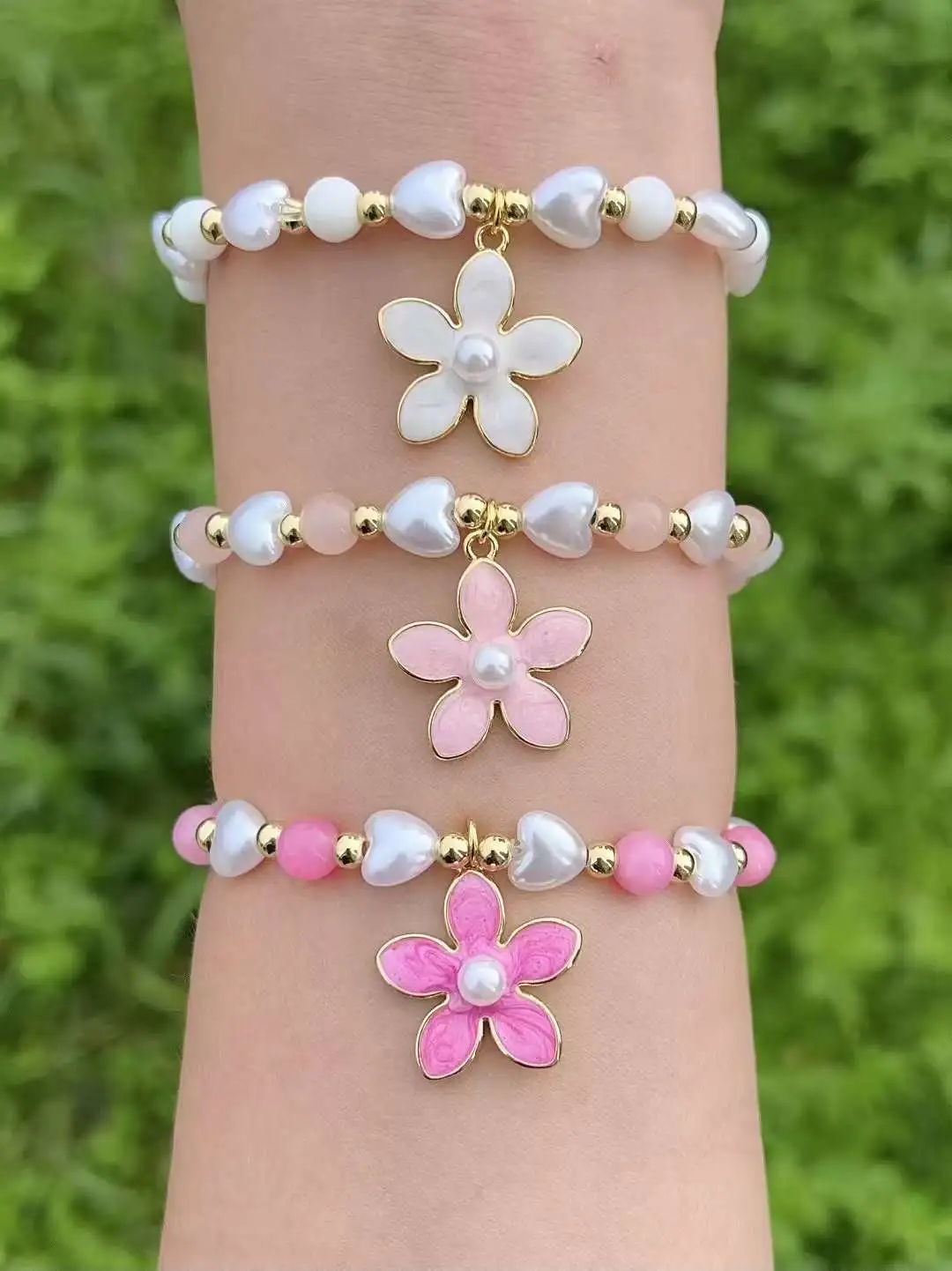 Colorful rope four-leaf clover bracelet crystal jewelry, fashionable and versatile jewelry, exquisite bracelet gift for ladies detail image 2