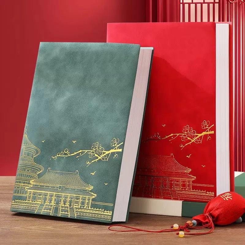 国潮A7毛绒笔记本大作业本小学生日记本记事本A5便携创意文具