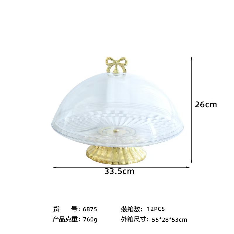 轻奢果盘零食盘展示盘创意摆盘点心架客厅家用水果蛋糕盘高脚托盘详情6