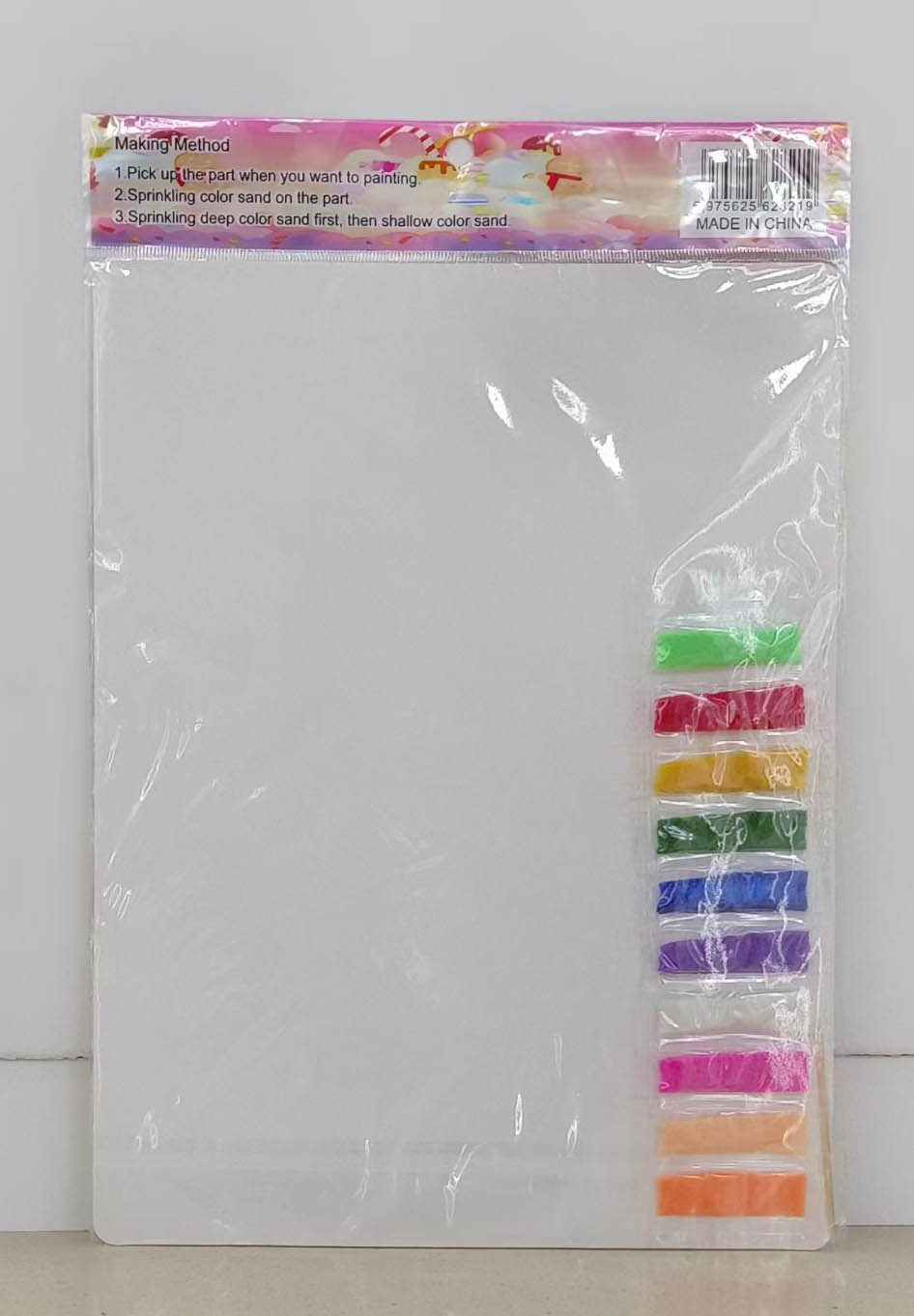 Extra-large black and white sand painting Item Picture