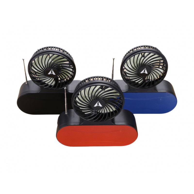 ai-135 solar-powered charging mini fan, African wireless Bluetooth mini Speaker, car mobile portable flashlight details Picture