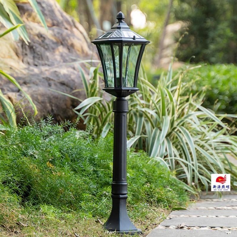 太阳能户外草坪灯欧式复古别墅庭院灯防水花园院子道路插地草地灯