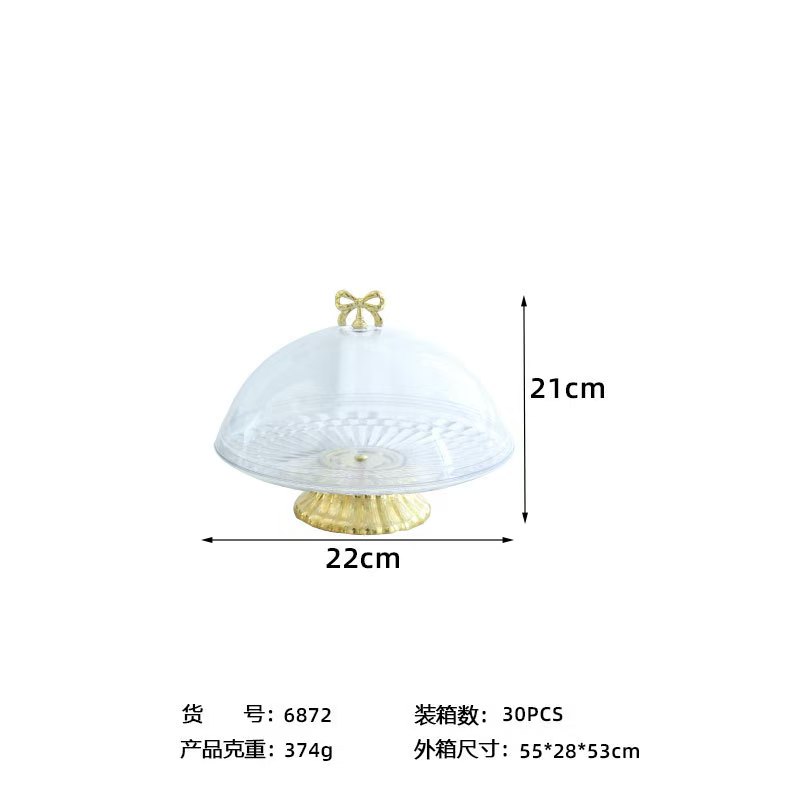 轻奢果盘零食盘展示盘创意摆盘点心架客厅家用水果蛋糕盘高脚托盘详情8