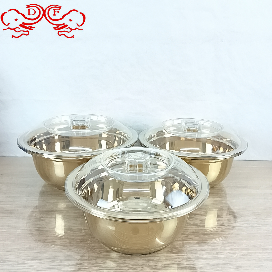 DF99003 stainless steel soup bowl, household washbasin, kitchen multi-purpose round basin, salad basin, food-grade stainless steel basin, DF TRADINGHOUSE Specification image