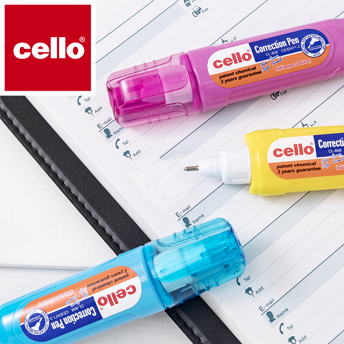 أداة "Cello" للتعديل، أداة تعديل الكتابة المحمولة على أداة "ET-808"، أداة تعديل الكتابة بالحواسيب الطلاءات المكتبية Item Picture