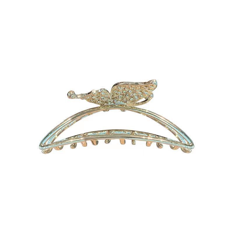 Wholesale French super sparkling water diamond butterfly clips, stylish and niche internet-famous hair clips, fashionable and versatile, outdoor updo headwear details Picture