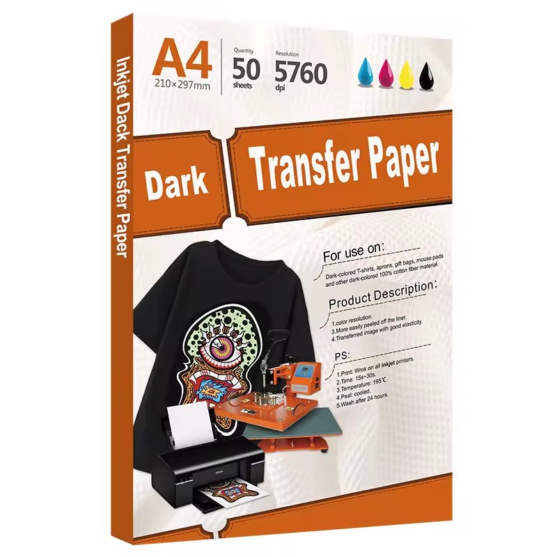 Dark T-shirt Heat Transfer paper, Heat Transfer Film, pure cotton transfer paper details Picture