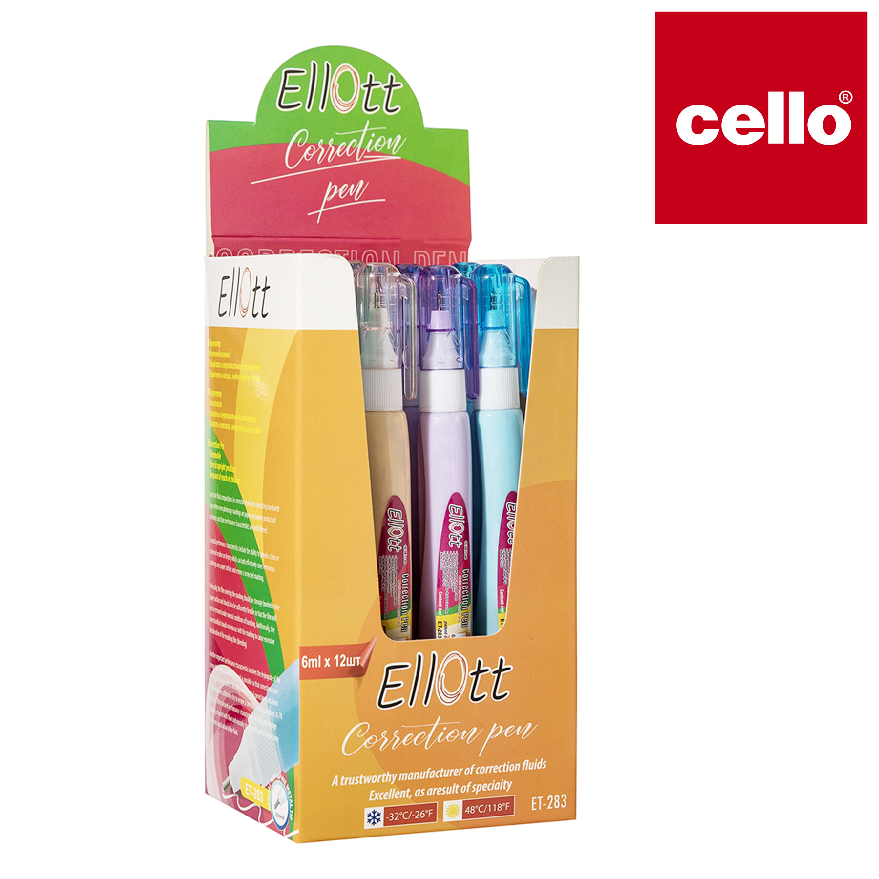 أداة "Cello" للتعديل، أداة تعديل الكتابة المحمولة على أداة "E-283"، أداة تغيير الكتابة بالحواسيب الطلاءات المكتبية