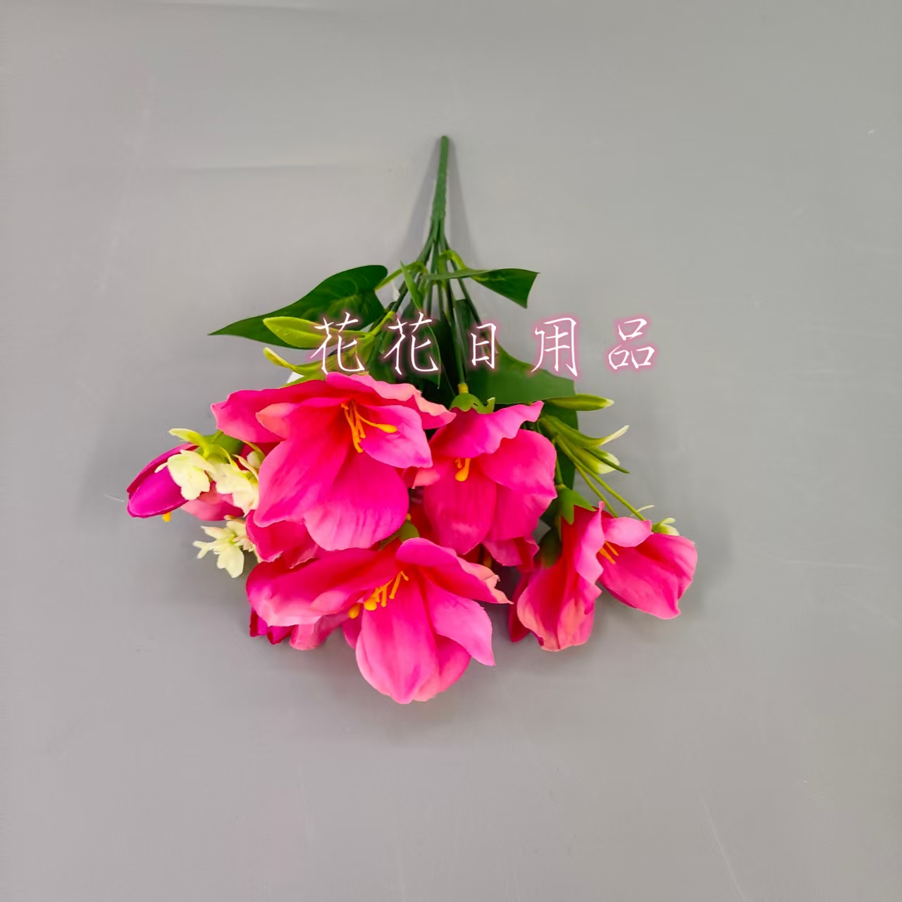 Artificial flower bonsai, a single 7-forked magnolia flower, wall-mounted for decorative items such as vases Application Scenario