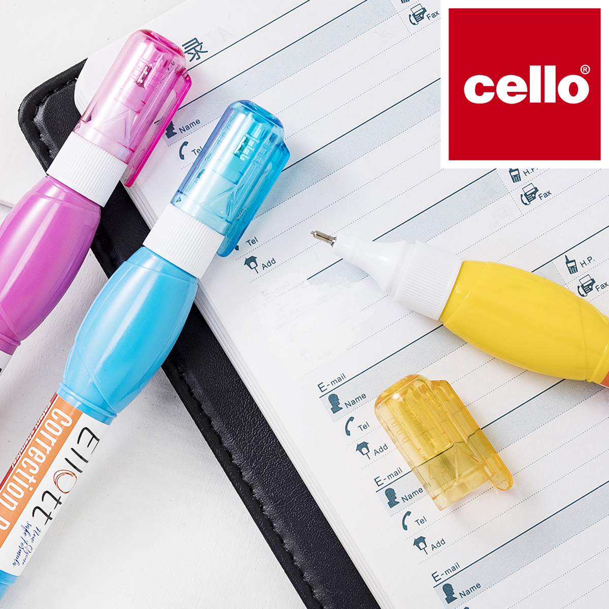 cello Correction fluid Correction with stationery student office correction magic Tool ET-709 Portable writing correction tool Item Picture
