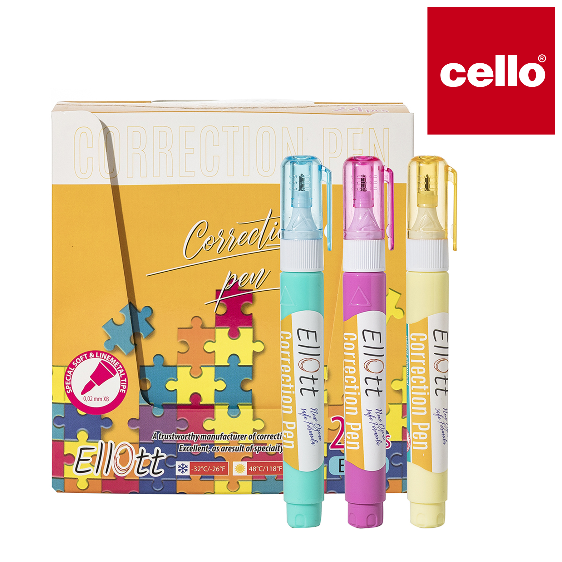أداة "Cello" للتعديل، أداة تعديل الكتابة المحمولة على أداة "ET-312"، أداة تعديل الكتابة بالحواسيب الطلاءات المكتبية details Picture