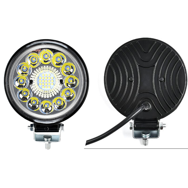 Square car led high-brightness work lights, circular sunflower-style spotlights and headlights for cars and trucks, factory direct sales Item Picture