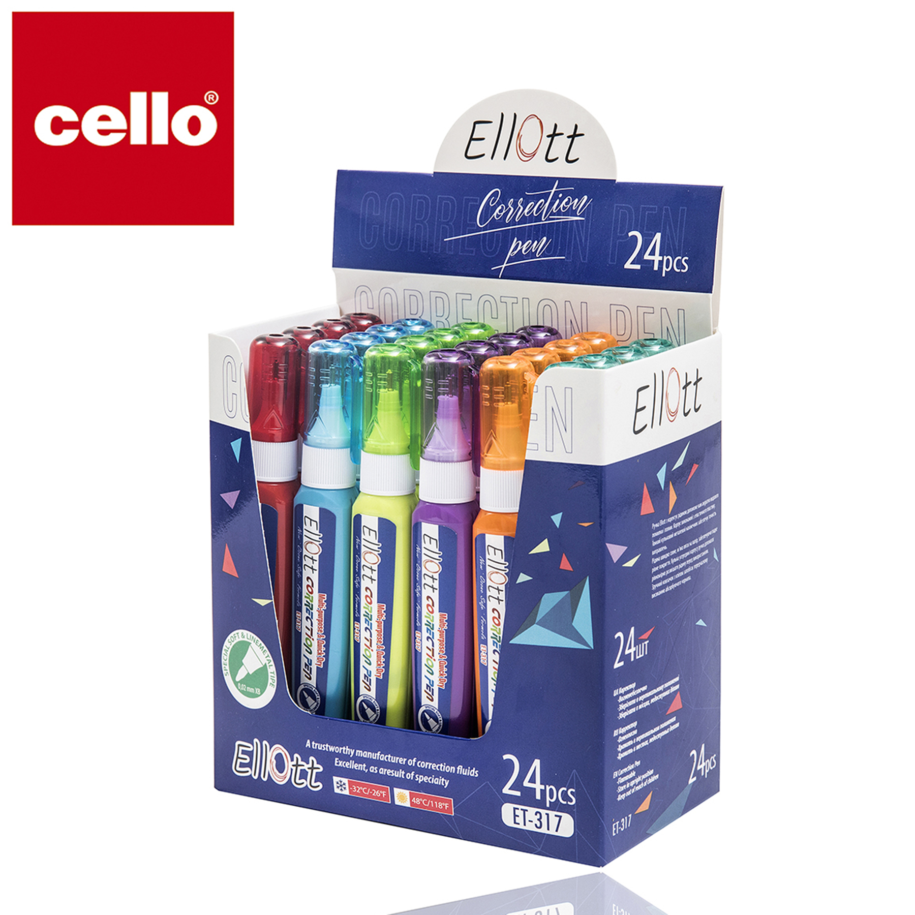 أداة "Cello" للتعديل، أداة تعديل الكتابة المحمولة على أداة "ET-317"، أداة تعديل الكتابة بالحواسيب الطلاءات المكتبية