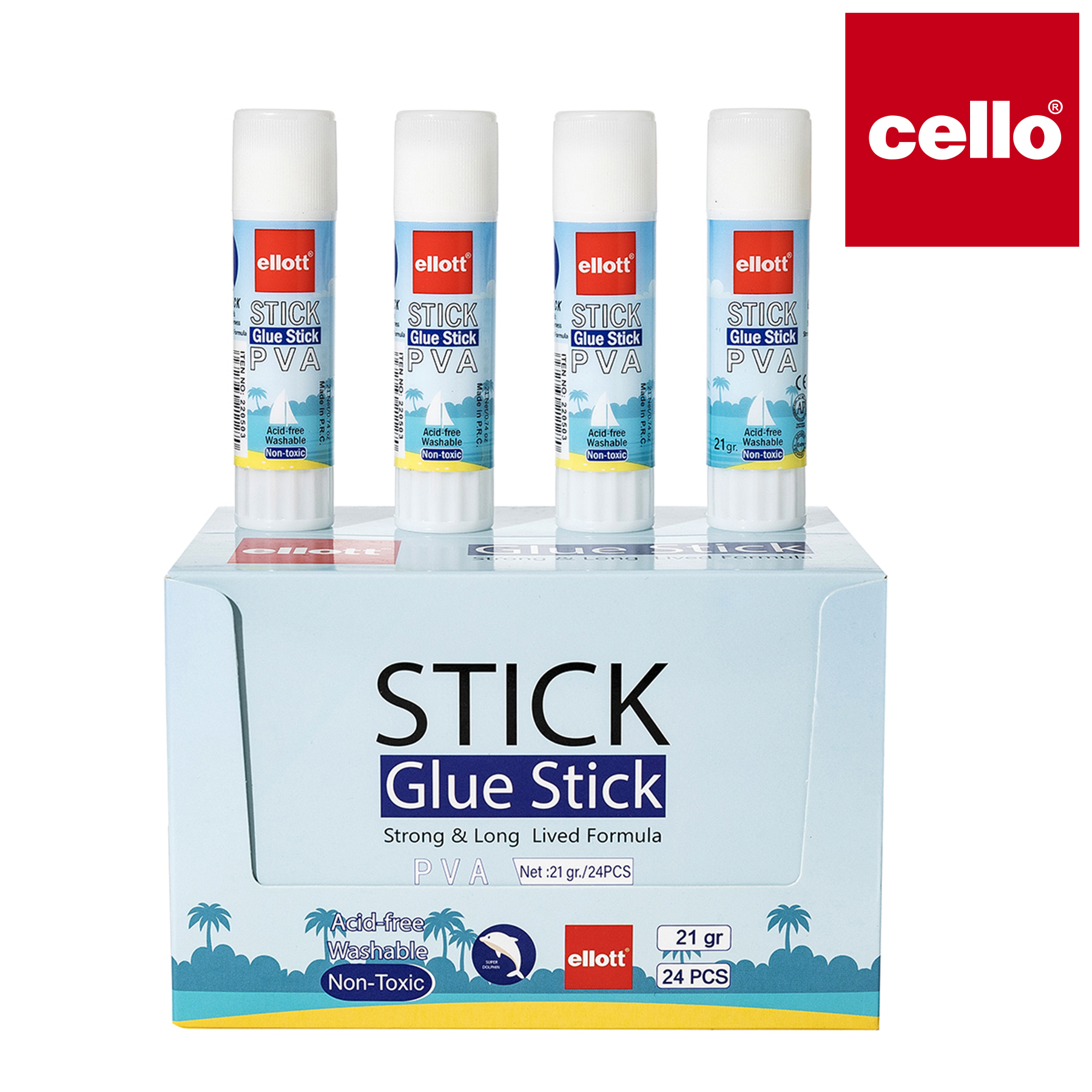 cello Solid Glue 220-503, manual glue, oil-based glue, portable application and pasting tool details Picture