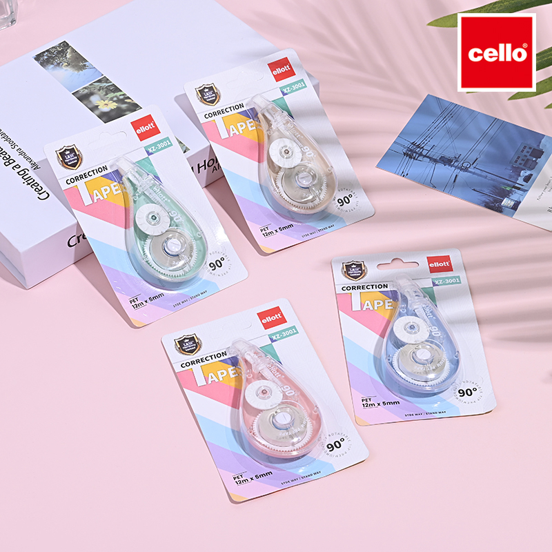 cello修正带 学生简约改正带 蜻蜓修改带便携修正液书写顺滑XZ-3001