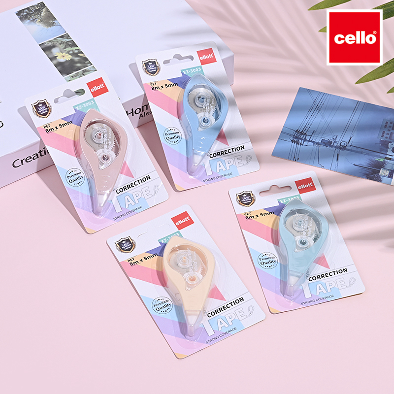 cello修正带 学生简约改正带 蜻蜓修改带便携修正液书写顺滑XZ-3003