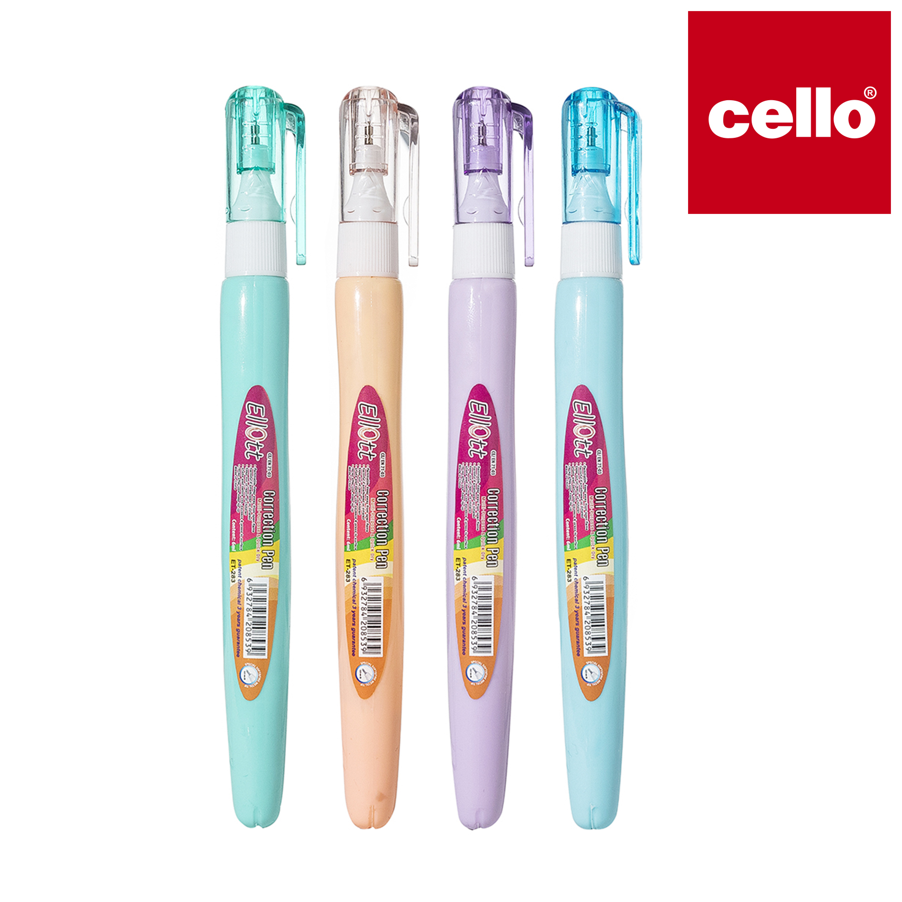 أداة "Cello" للتعديل، أداة تعديل الكتابة المحمولة على أداة "E-283"، أداة تغيير الكتابة بالحواسيب الطلاءات المكتبية Specification image