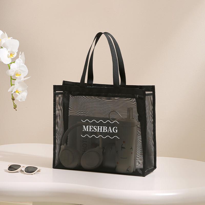 网纱托特化妆包便携旅行洗漱包女网眼收纳袋大容量透气收纳包详情图16