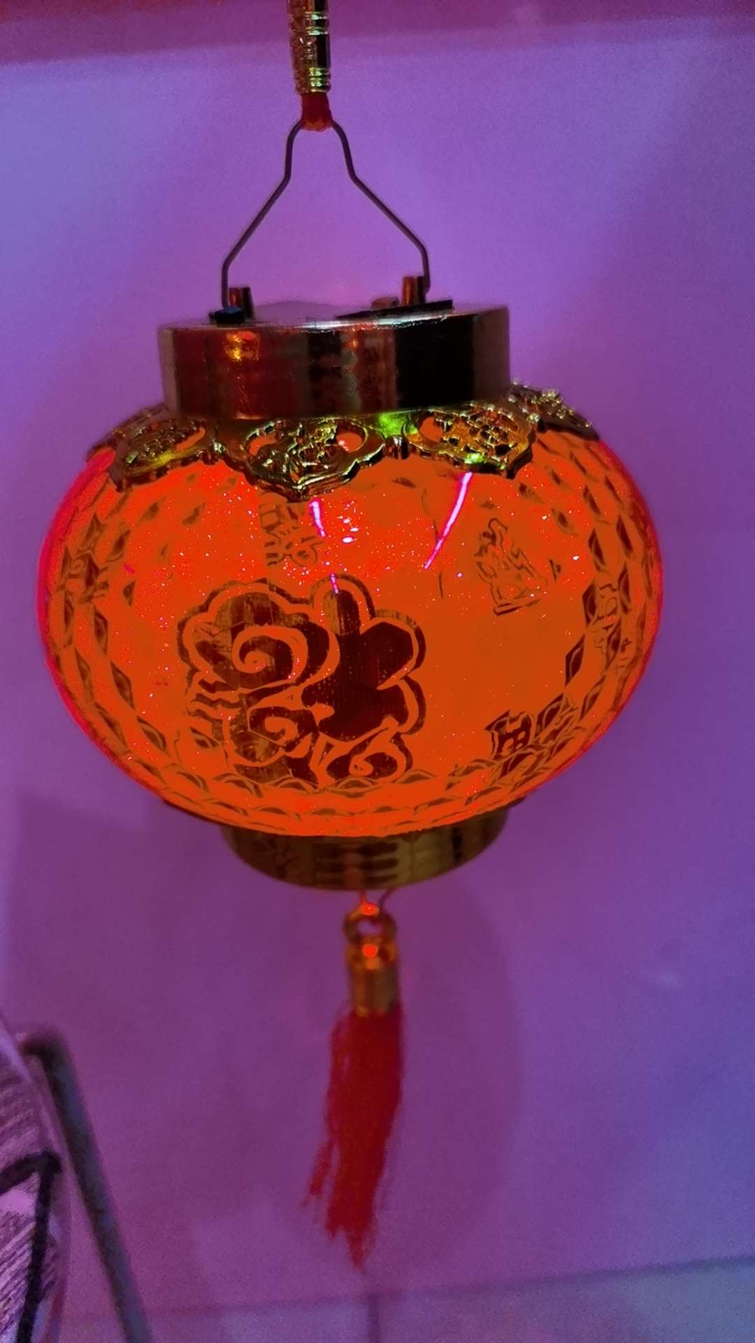 6寸水晶百福，电池款