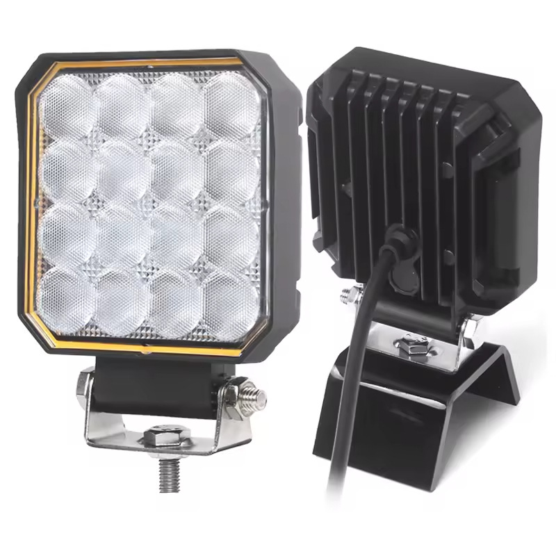 9-bead and 16-bead floodlit square 20W universal working lighting and maintenance lamp for agricultural machinery, tractors, automobiles and motorcycles full figure