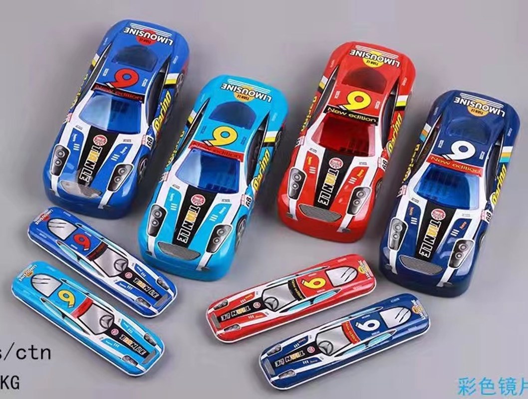 马口铁 子母汽车文具盒铅笔盒幼儿园笔盒