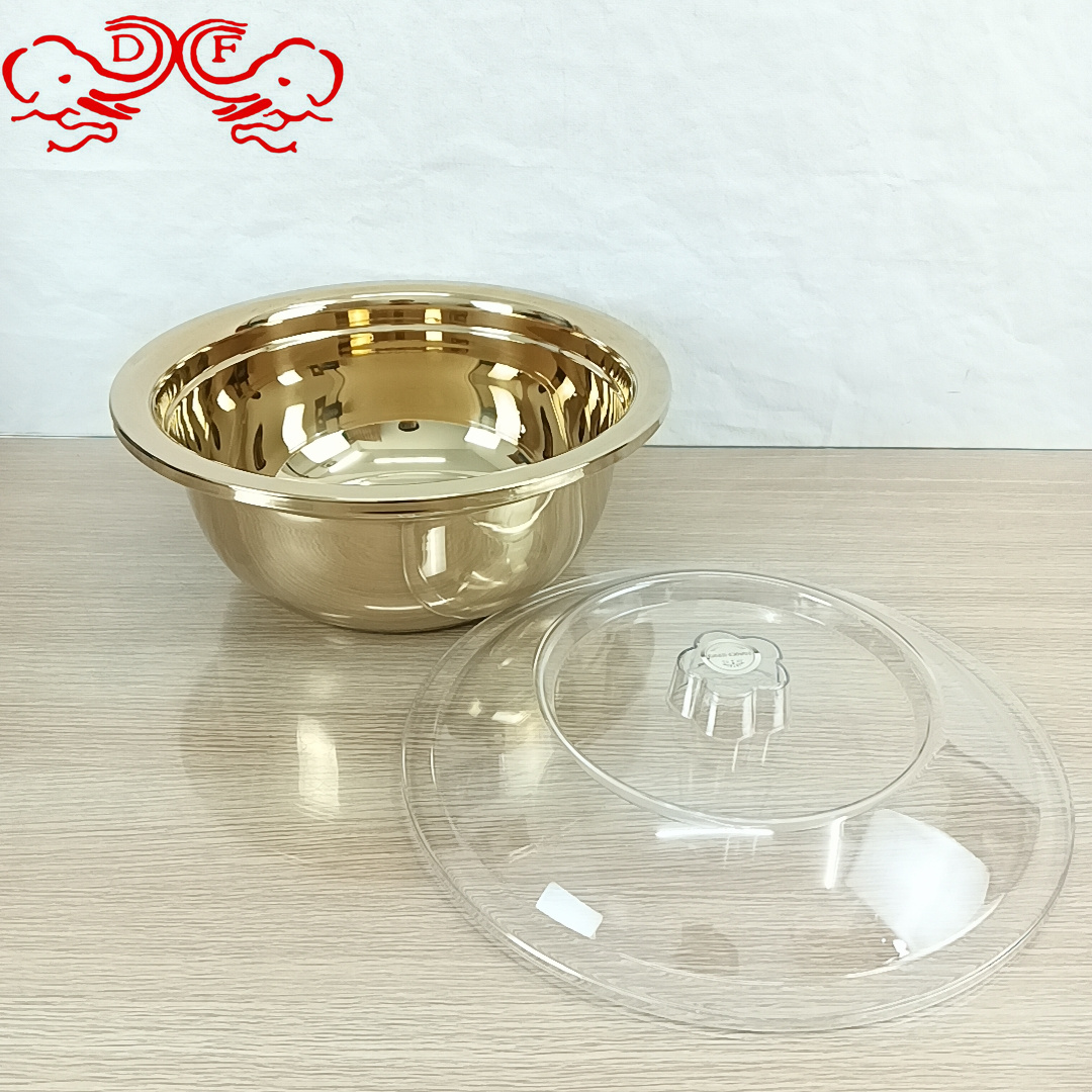 DF99003 stainless steel soup bowl, household washbasin, kitchen multi-purpose round basin, salad basin, food-grade stainless steel basin, DF TRADINGHOUSE