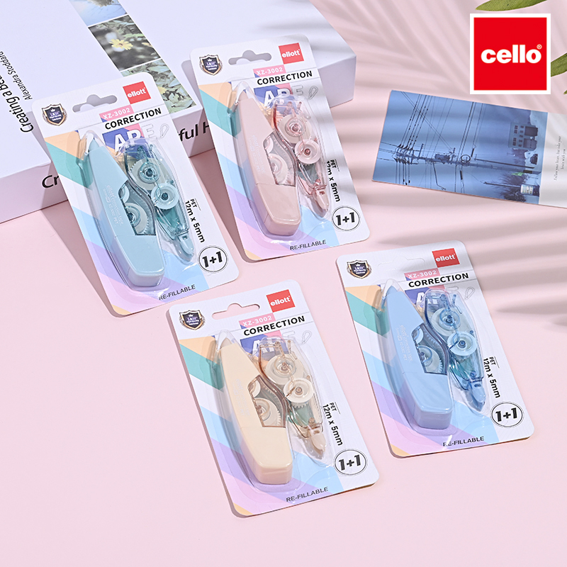 cello Correction tape for students: Simple Correction tape, Dragonfly Correction Tape, Portable Correction fluid, Smooth writing XZ-3002 details Picture