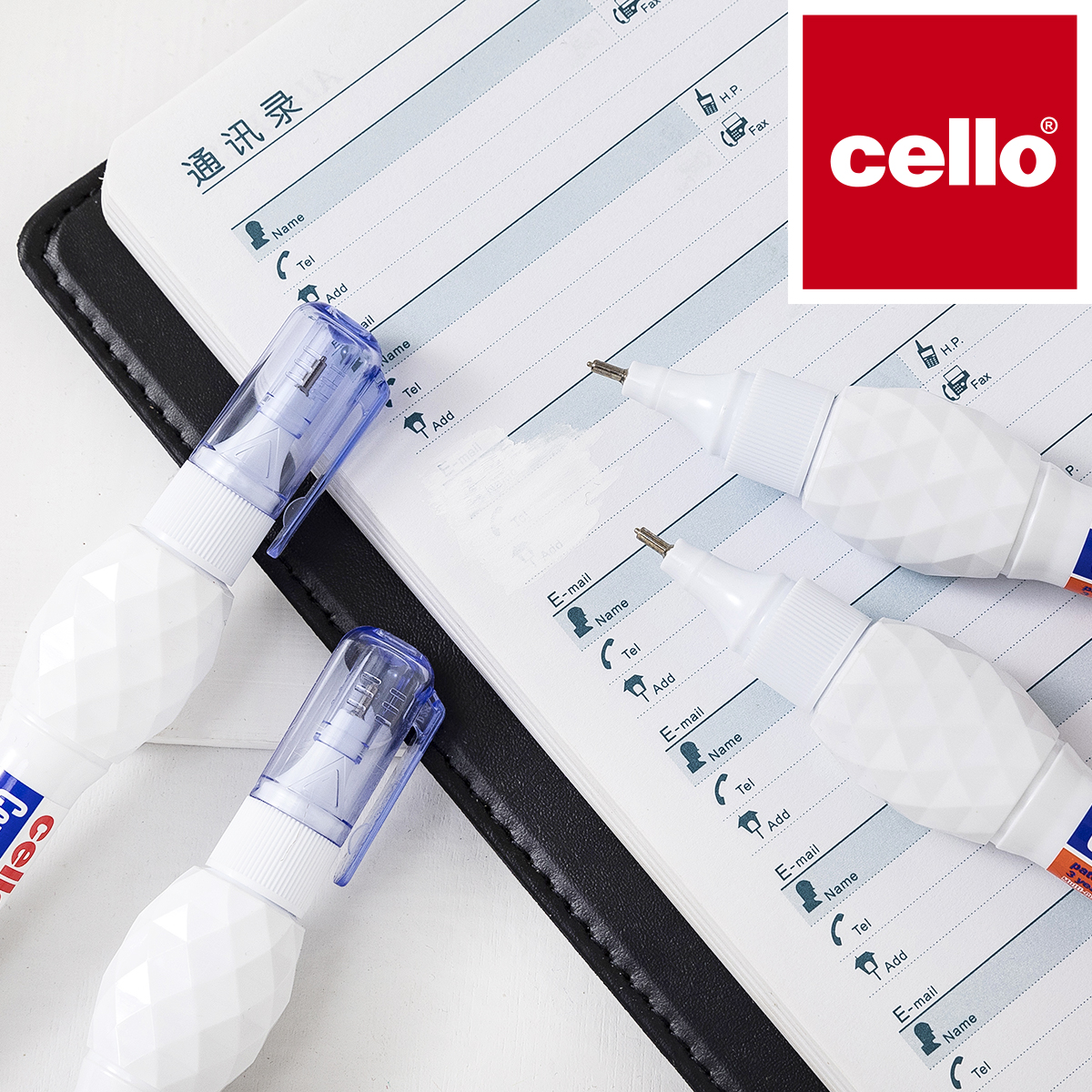 أداة "Cello" للتعديل، أداة تعديل الكتابة المحمولة على أداة "E-706"، أداة تعديل الكتابة بالحواسيب الطلاءات المكتبية Item Picture