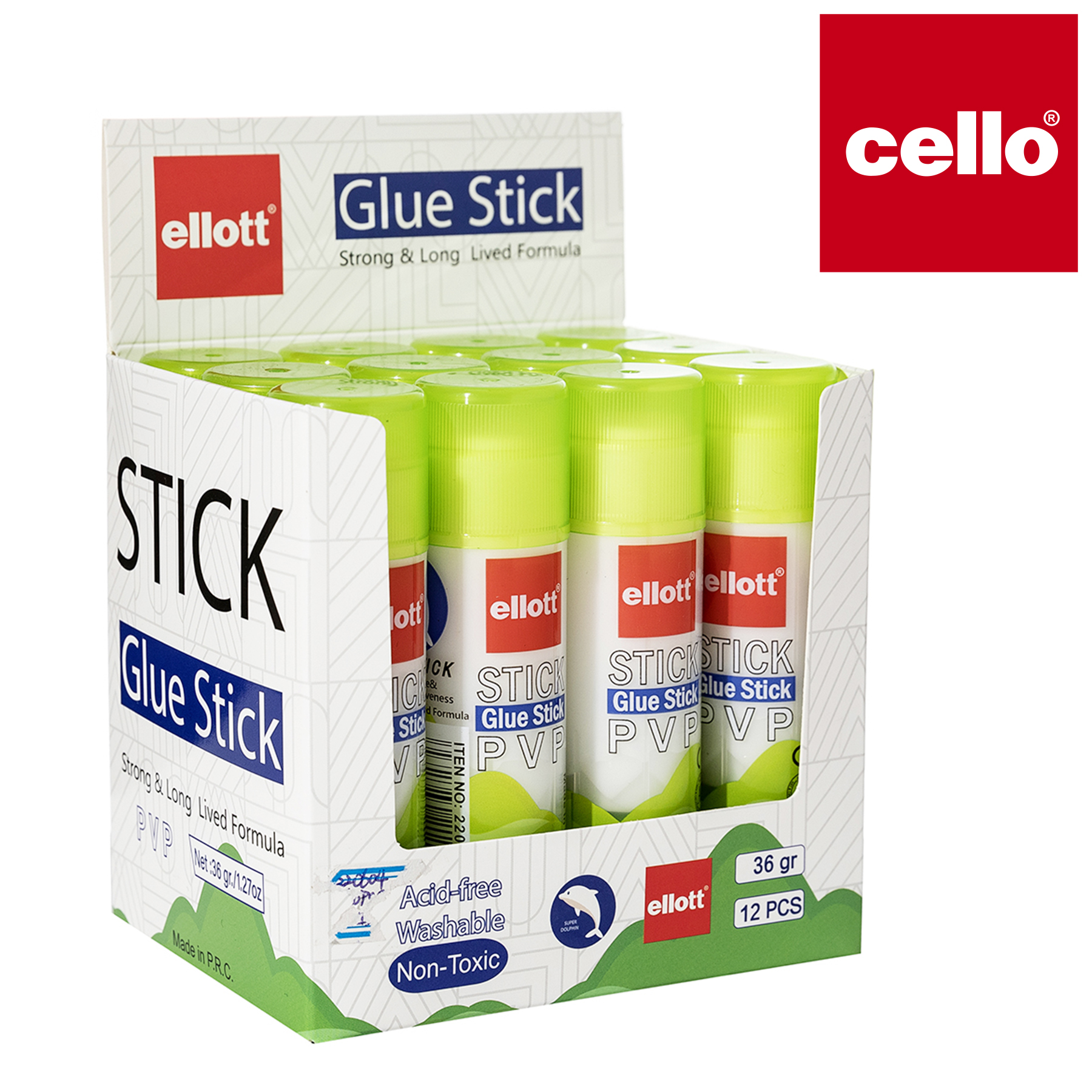 cello固体胶 220-604手工胶水 油性胶水便携涂抹粘贴工具