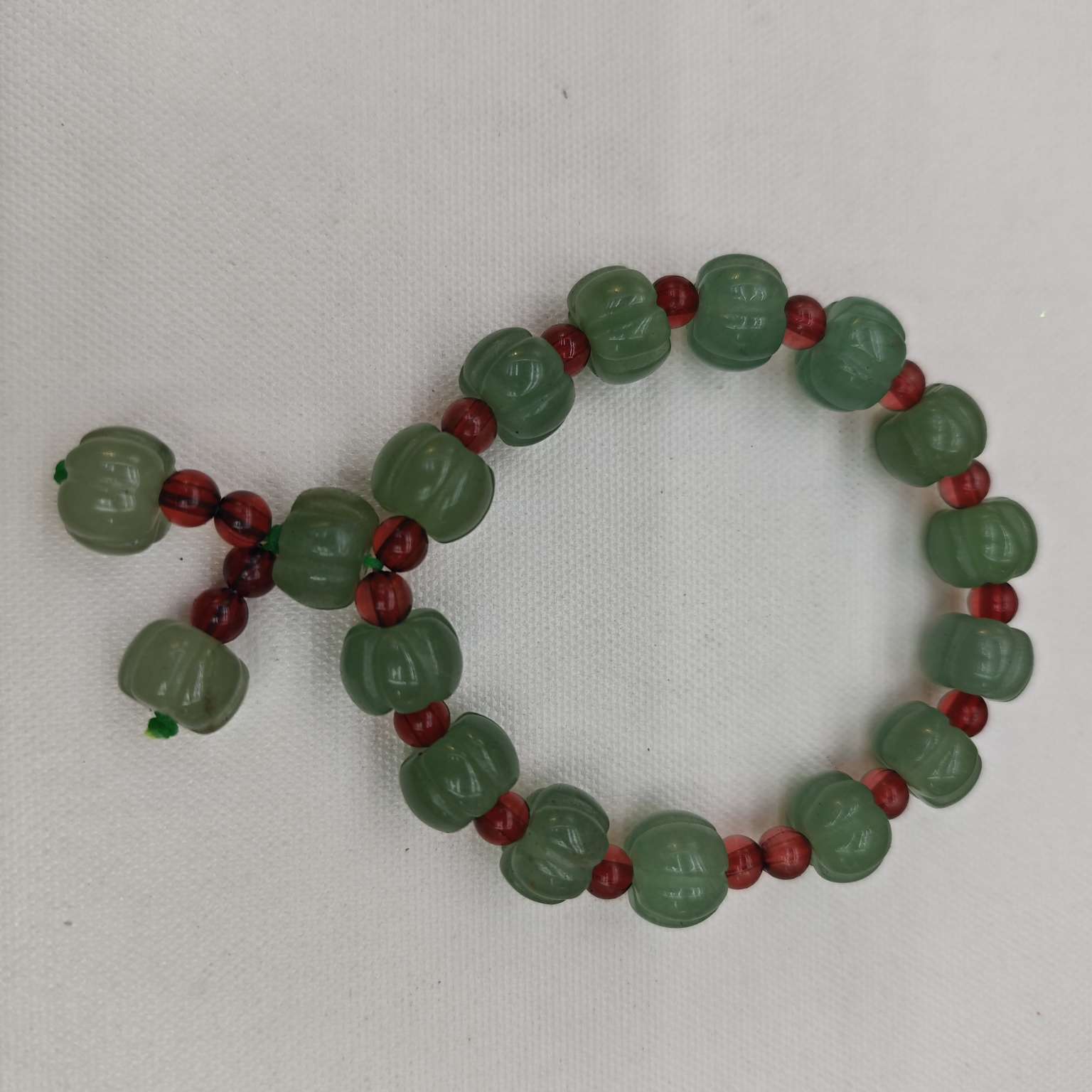 Yongci natural stone agate jade calabaza perlas pulsera Item Picture