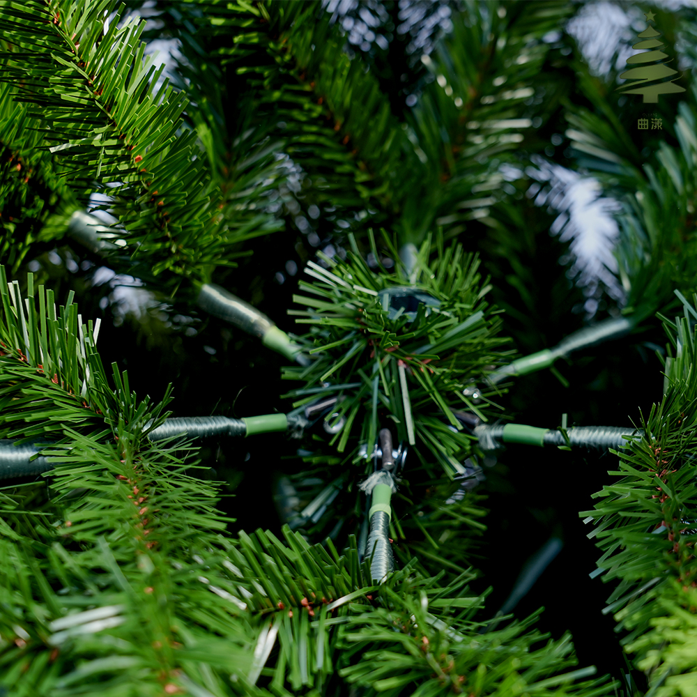 2025 new model 1.8-meter PE mixed PVC Christmas tree with automatic tree structure factory direct sales. Customizable size details Picture
