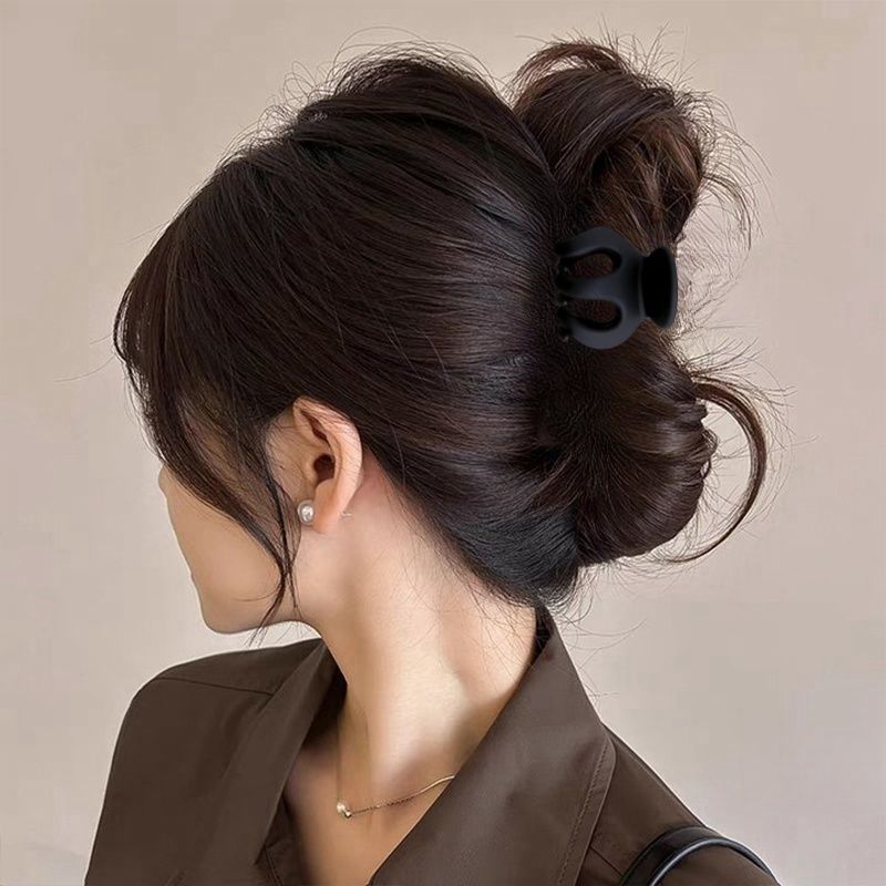 Flower clip women's high-end style 2025 New model with less hair volume shark clip hair clip women's back head updo hair clip headwear Clip Headwear detail image 6