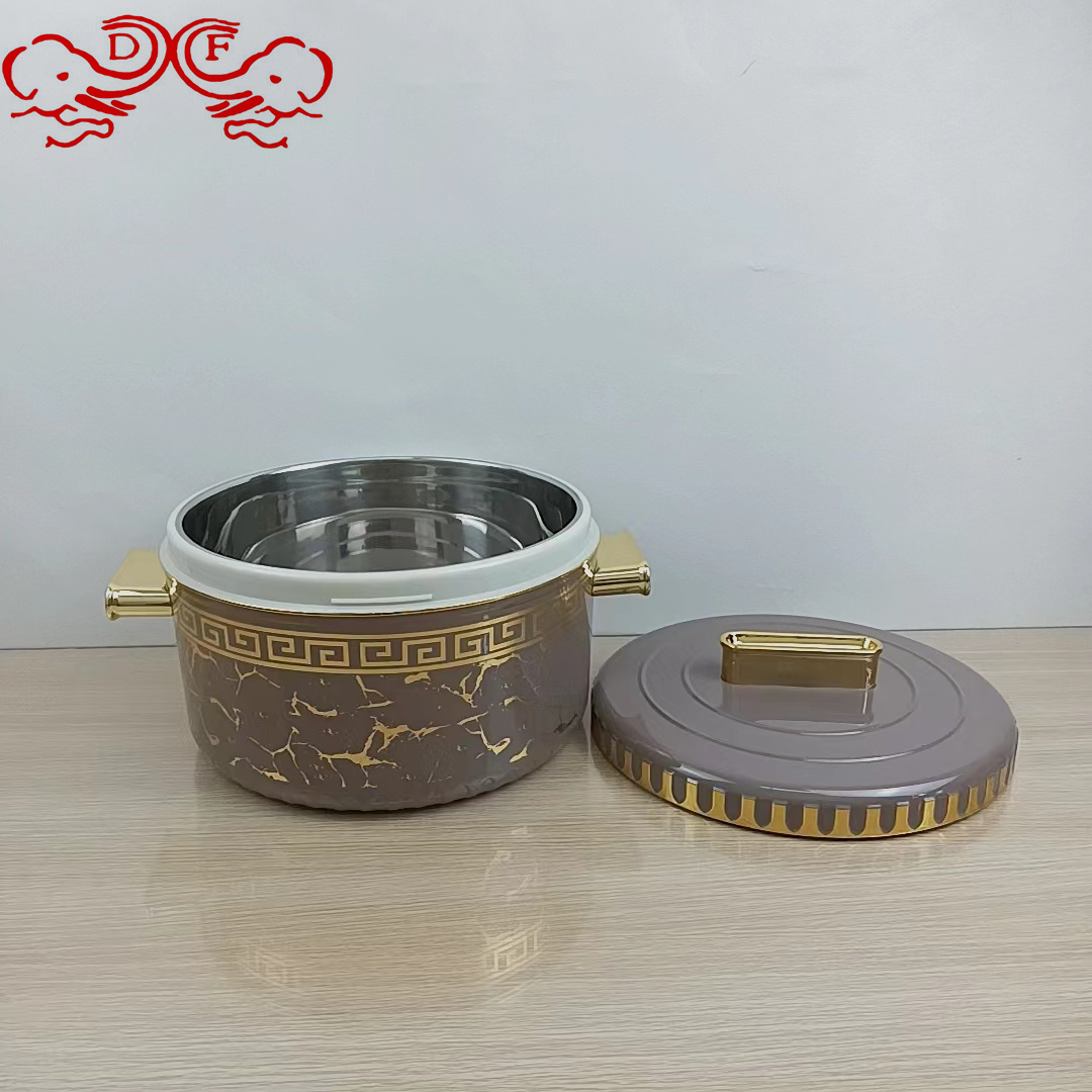 DF68907 stainless steel plastic 2378A fresh-keeping pot, large capacity insulated bucket, double-layer lunch box set from DF TRADING HOUSE in Africa Application Scenario